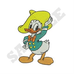 vintage donald duck machine embroidery design