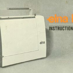 Elna Lotus Sewing Machine instruction booklet