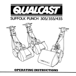 Qualcast Suffolk Punch 30s 35s 43s Operating Instructions Manual