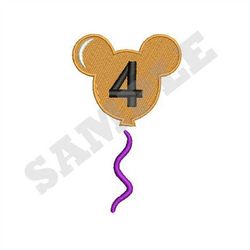 Mickey Mouse Balloon Machine Embroidery Design