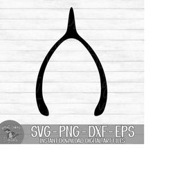 wishbone - instant digital download - svg, png, dxf, and eps files included! thanksgiving, turkey, dinner