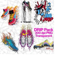 drip pack -sneaker swoosh drip sports brand