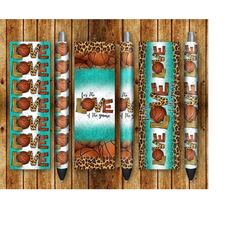 For The Love Of The Game Basketball Pen Wraps Png Sublimation Design,For the Love Png,Leopard Pen Wrap Png,For the Love