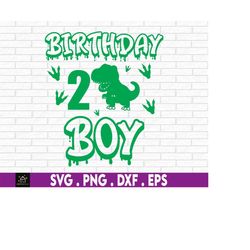 birthday boy 2nd birthday svg, dinosaur birthday boy, dinosaur birthday svg, cut file, dinosaur birthday shirt svg, din