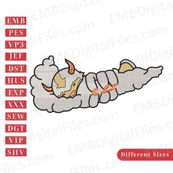 nike swoosh avatar appa embroidery design