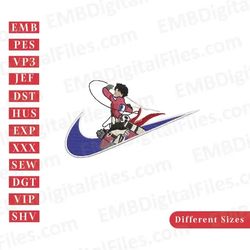 nike swoosh levi ackerman embroidery design