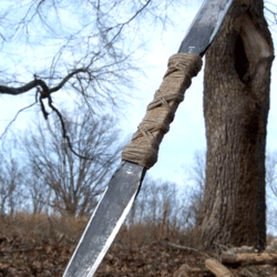wild beautiful custom handmade 26 inches long in high carbon steel hunting spear