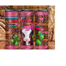 Valentines Day Baby Calf Tumbler Png Sublimation Design, 20oz Tumbler Png, Western Baby Calf Png, Baby Calf Tumbler Png,