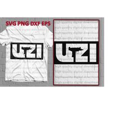 uzi weapon gun bullet machine ak-47 firearm ammunition rifle assault ak war kill weapon logo .svg .png clipart vector cr