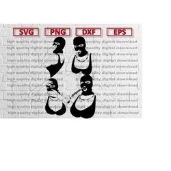 gangster woman bundle svg design female thug savage lady smoking cigar cigarette organic paper f*uck you cut file jpg pn