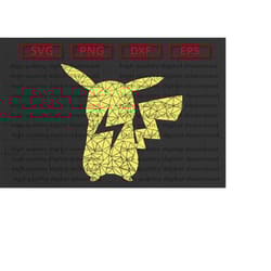 poke svg, pika svg, pika vector, pika layered, cricut files, dxf, png, eps, pika car decal svg