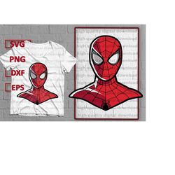 spiderman svg, cut file circut, silhouette cameo, instant download, svg, png, eps, dxf, digital download