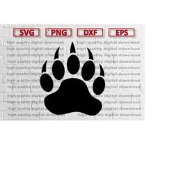 bear claw - digital download, instant download, svg, ai, dxf, eps, png, studio3, and jpg files included! printable, cut