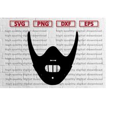 halloween scary face mask design svg, svg vector digital file, eps, ai, pdf, dxf, png vector instant download cricut vin