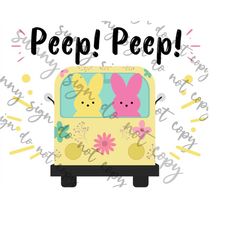 peep peep! easter png instant download peeps