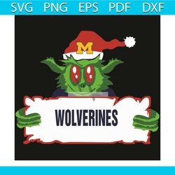 grinch michigan wolverines svg, sport svg, grinch svg, michigan wolverines svg, wolverines svg, wolverines logo, michiga
