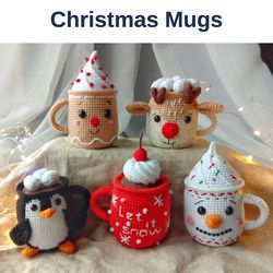 Christmas Mugs Dolls Crochet pattern PDF - 2023