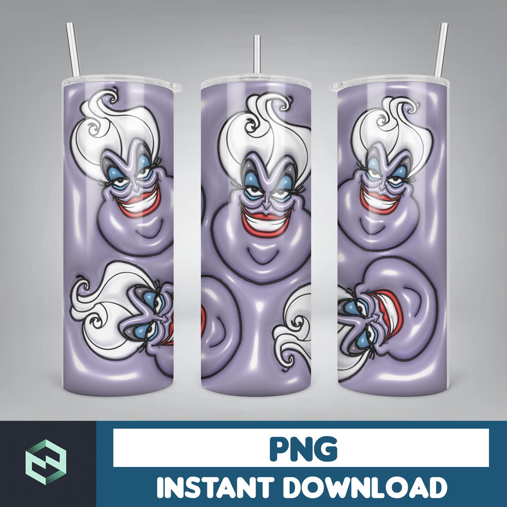 3D Inflated Halloween Tumbler, Files Cartoon Halloween Tumbler, 20oz Skinny Tumbler, Spooky Season Tumbler Png (11).jpg