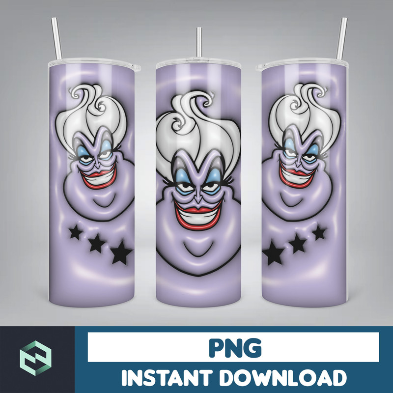 3D Inflated Halloween Tumbler, Files Cartoon Halloween Tumbler, 20oz Skinny Tumbler, Spooky Season Tumbler Png (14).jpg