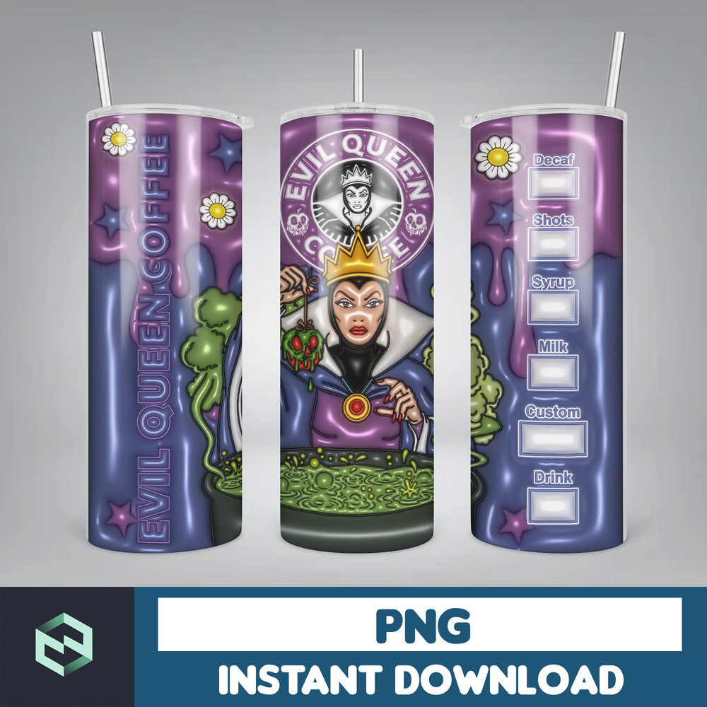 3D Inflated Halloween Tumbler, Files Cartoon Halloween Tumbler, 20oz Skinny Tumbler, Spooky Season Tumbler Png (21).jpg