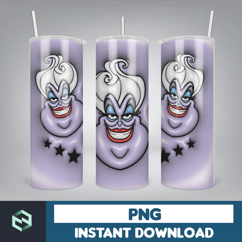 3D Inflated Halloween Tumbler, Files Cartoon Halloween Tumbler, 20oz Skinny Tumbler, Spooky Season Tumbler Png (30).jpg
