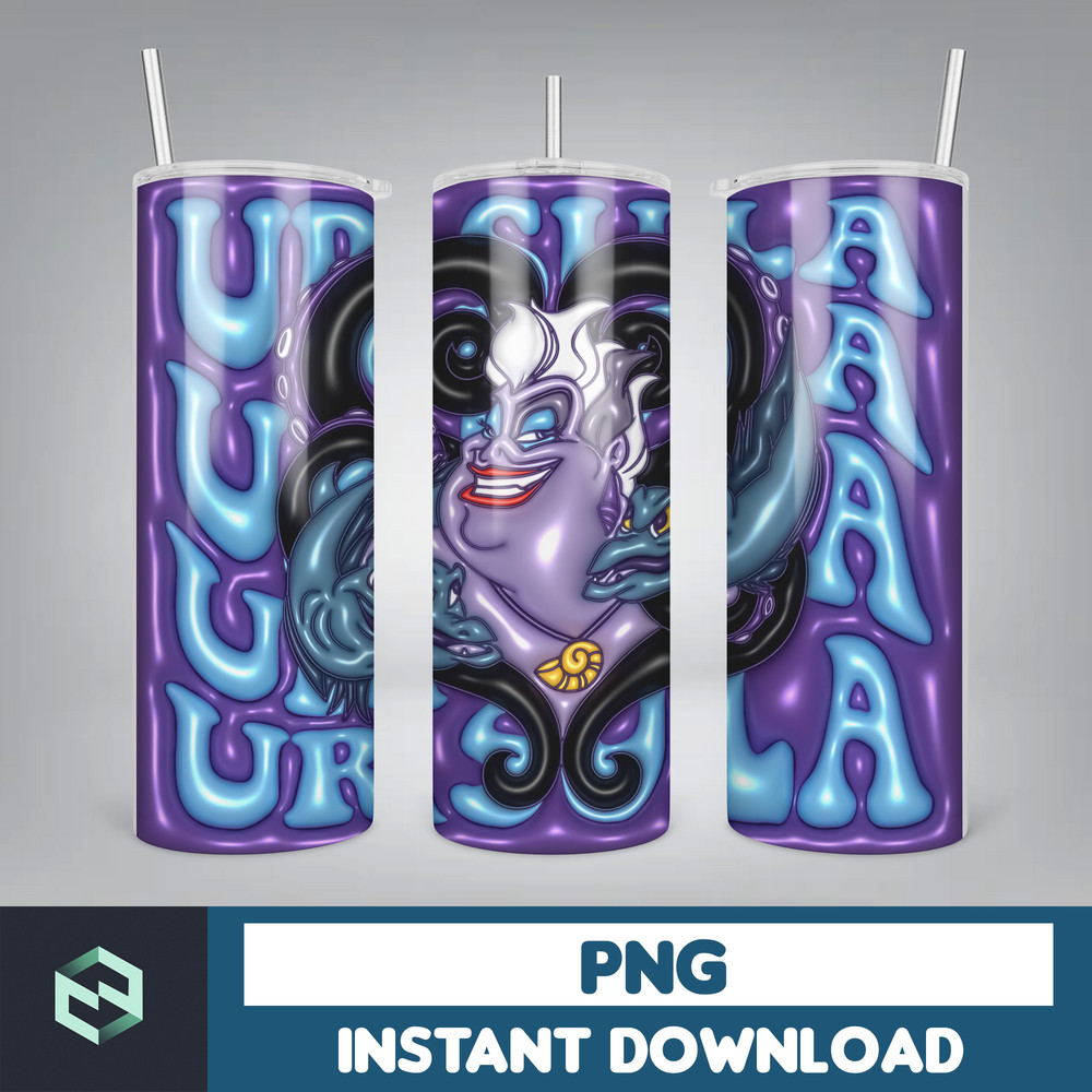 3D Inflated Halloween Tumbler, Files Cartoon Halloween Tumbler, 20oz Skinny Tumbler, Spooky Season Tumbler Png (31).jpg