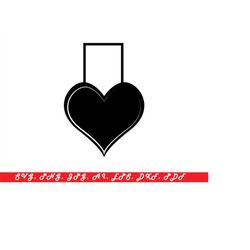 Heart SVG Cut File Instant Download / Vinyl & Craft Cutting File, Die Cut, Template, Clip Art Digital Download