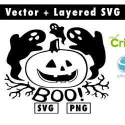 boo svg and png files for cricut machine , anime svg , manga svg , goku svg