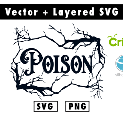 poison svg and png files for cricut machine , anime svg , manga svg , Goku svg