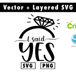i said yes svg and png files for cricut machine , anime svg , manga svg , goku svg