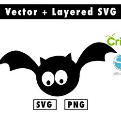 halloween bat svg and png files for cricut machine , anime svg , manga svg , goku svg