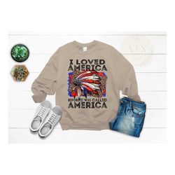 american indian heritage month t-shirt, i loved america before it was called america, native indigenous pride shirt