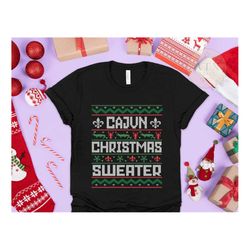 Cajun Christmas Sweater, Funny Xmas Shirt, Ugly Xmas, Louisiana Christmas Shirt, Florida Christmas Sweater, New Orleans