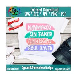 waymaker svg, way maker miracle worker promise keeper light in the darkness svg, faith, christian, religious, silhouette