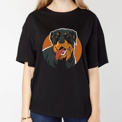 rottweiler women's oversized t-shirt