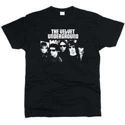 velvet underground heavyweight 190 gsm cotton black men t-shirt