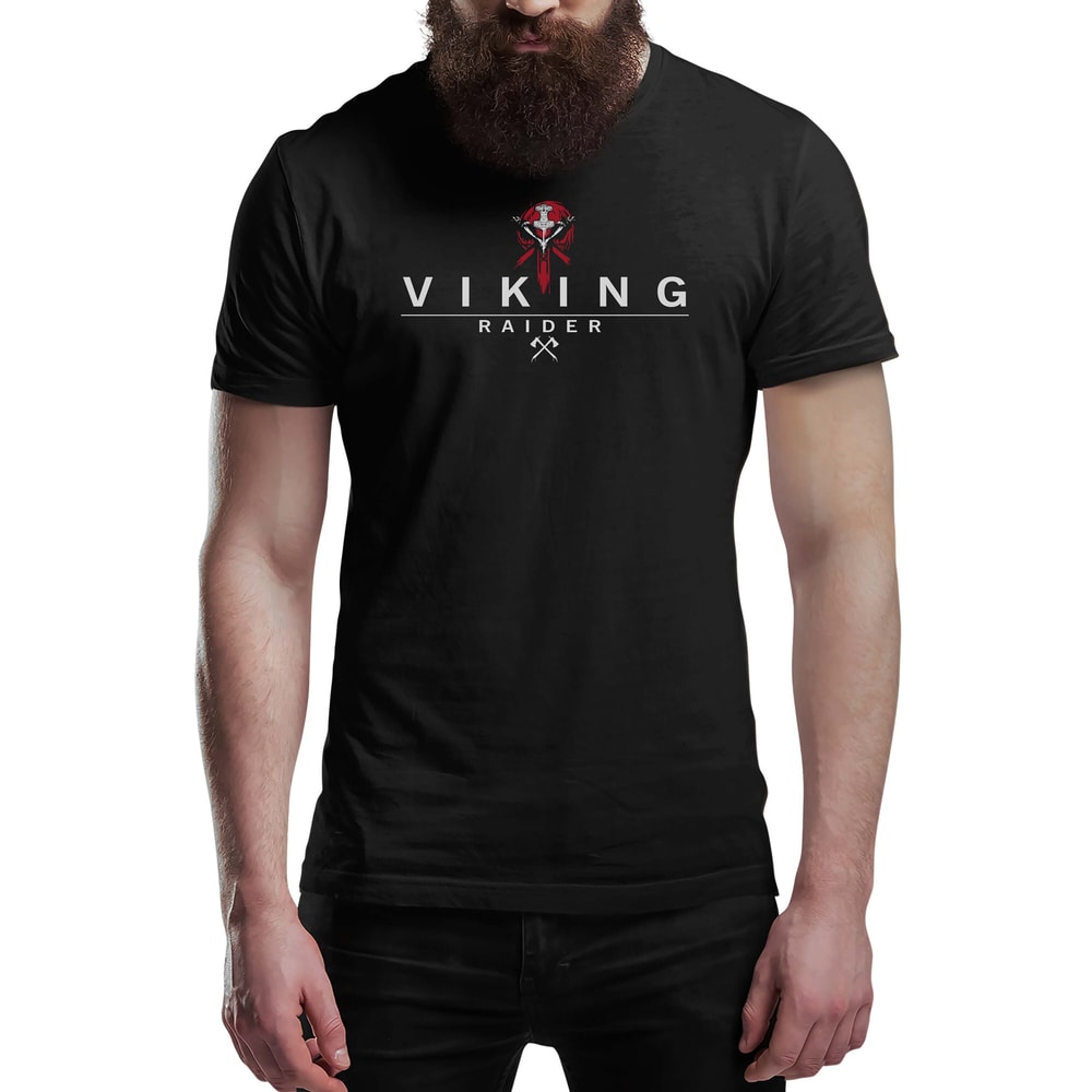 Viking Raider T-Shirt Victory Or Valhalla Tee Shirt Norway Norse Mythology Viking Warrior Shirt Unisex.jpg