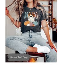 spooky mama shirt, halloween mom shirt, halloween gifts, spooky season shirt, spooky mom shirt, autumn mom tshirt, pumpk