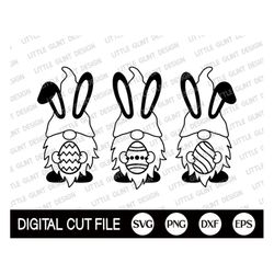 rabbit gnome svg, easter svg, easter gnomies svg, easter bunny svg, svg easter, christian, rabbit svg, dxf, svg files fo