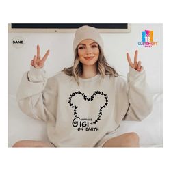 happiest gigi on earth sweatshirt, mickey ears shirt, disney shirt, disney grandma shirt, mickey shirt, happy shirt, dis