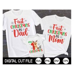 My First Christmas SVG, Christmas SVG, First Christmas as a mom, Baby First Christmas Shirt, Family Christmas Shirt, Svg