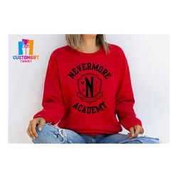 nevermore academy sweatshirt, wednesday addams shirt, unitas est invicta sweatshirt, school shirt, teacher shirt, popula