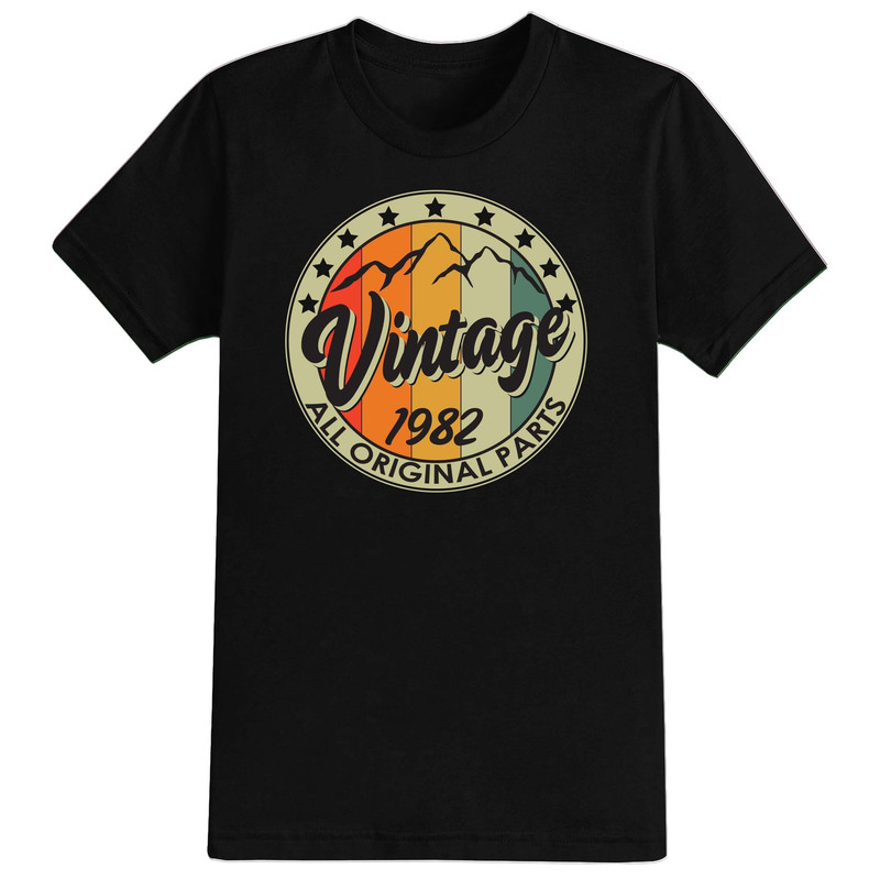 40th Birthday Gift Vintage Mountain Original Parts Forty Gifts Year 1983 Mens T-Shirt Funny Tee Present 40 Years Old 2023.jpg