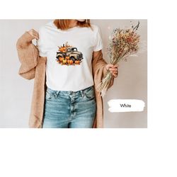 pumpkin truck tshirt, pumpkin shirt, pumpkin season shirt, fall shirt, fall season shirt, autumn t-shirt, tis the season