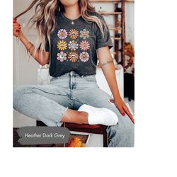 halloween shirt, halloween gift, cute halloween shirt, pumpkin halloween shirt, daisy halloween shirt, flower halloween