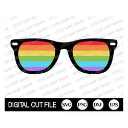 gay pride svg, rainbow glasses svg, pride png, lgbtq svg, lesbian svg, lgbt day clip art, lesbian cut file, dxf, png, sv