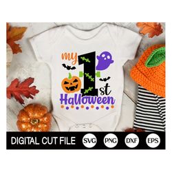 My 1st Halloween Svg, Halloween Girl Svg, First Halloween, Frankenstein Svg, Halloween Costume, Baby Halloween Shirt, Sv