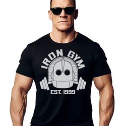 the iron gym t shirt for men tv, movie & cartoon themed workout training top perfect for fitness and pop culture fans gy