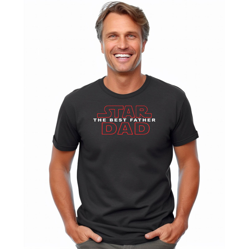 Star Dad The Best Father T Shirt Fathers Day Unique Design - First Father's Day Gifts, Fathers Day Presents from Son & First Daughter.jpg