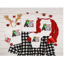 christmas with my tribe,christmas party shirt,christmas family top, family christmas shirt,christmas group tshirt,plaid
